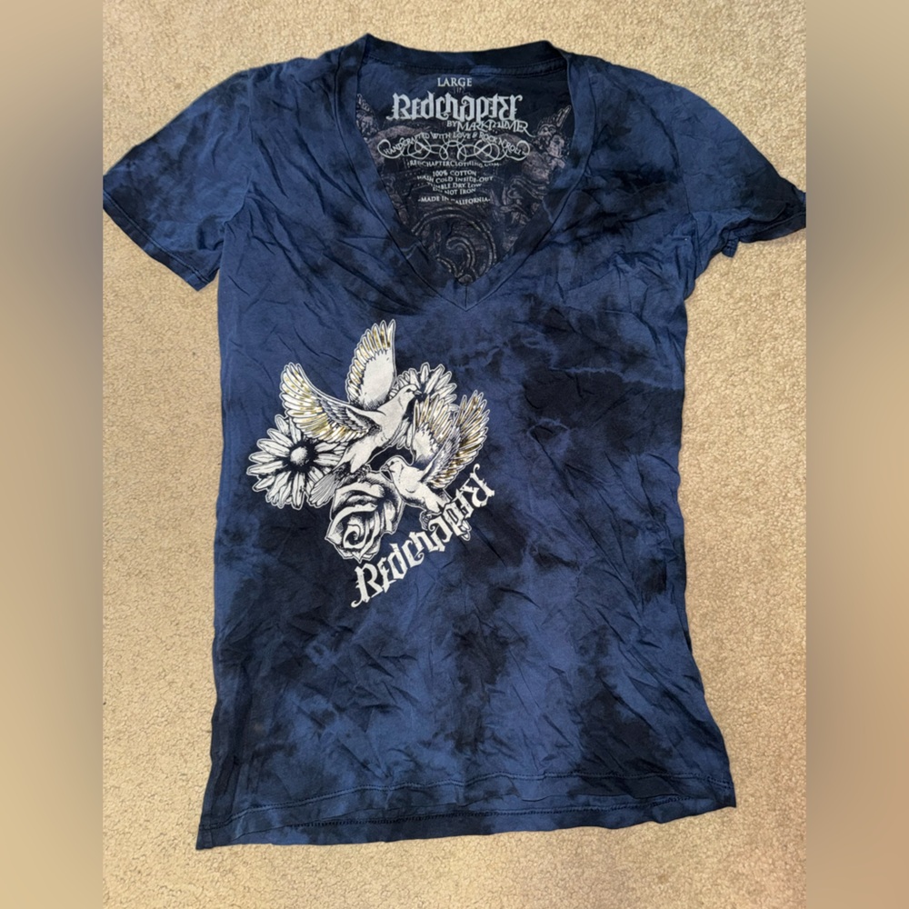 Red Chapter Women's Navy Graphic Jersey Top